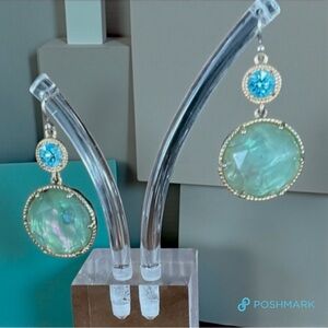 💖 Faceted Resin & Crystal Drop Earrings 💖